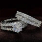 2-Piece Set: Gold Inlays with Zirconia Rings