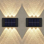 2-Pieces: Outdoor Wall Light Solar Waterproof LED Light