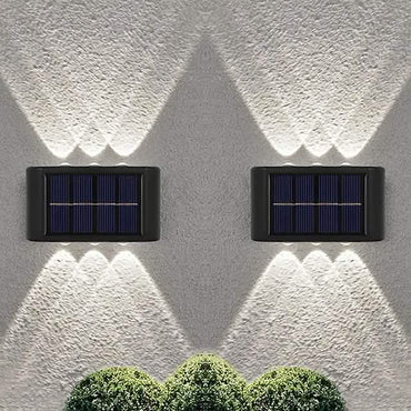 2-Pieces: Outdoor Wall Light Solar Waterproof LED Light