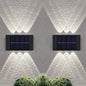 2-Pieces: Outdoor Wall Light Solar Waterproof LED Light
