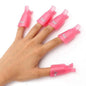 20-Piece Set: Plastic Acrylic Nail Art Soak Off Cap Clip UV Gel Polish Remover Wrap Tool