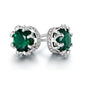 2.00 CTW Crown Stud Earrings