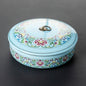 Porcelain Hand-painted Gilded Pu'er Tea Cake Caddy (Two-Piece)