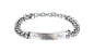 Fashion Love Black Rose Gold Peach Heart Couple Bracelet