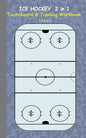 Ice Hockey 2 in 1 Tacticboard and Training Workbook: Tactics/strategies/drills for trainer/coaches, notebook, training, exercise, exercises, drills, p - Paperback