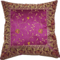 Jacquard Embroidered Design Patchwork Cushion Cover Home Accent
