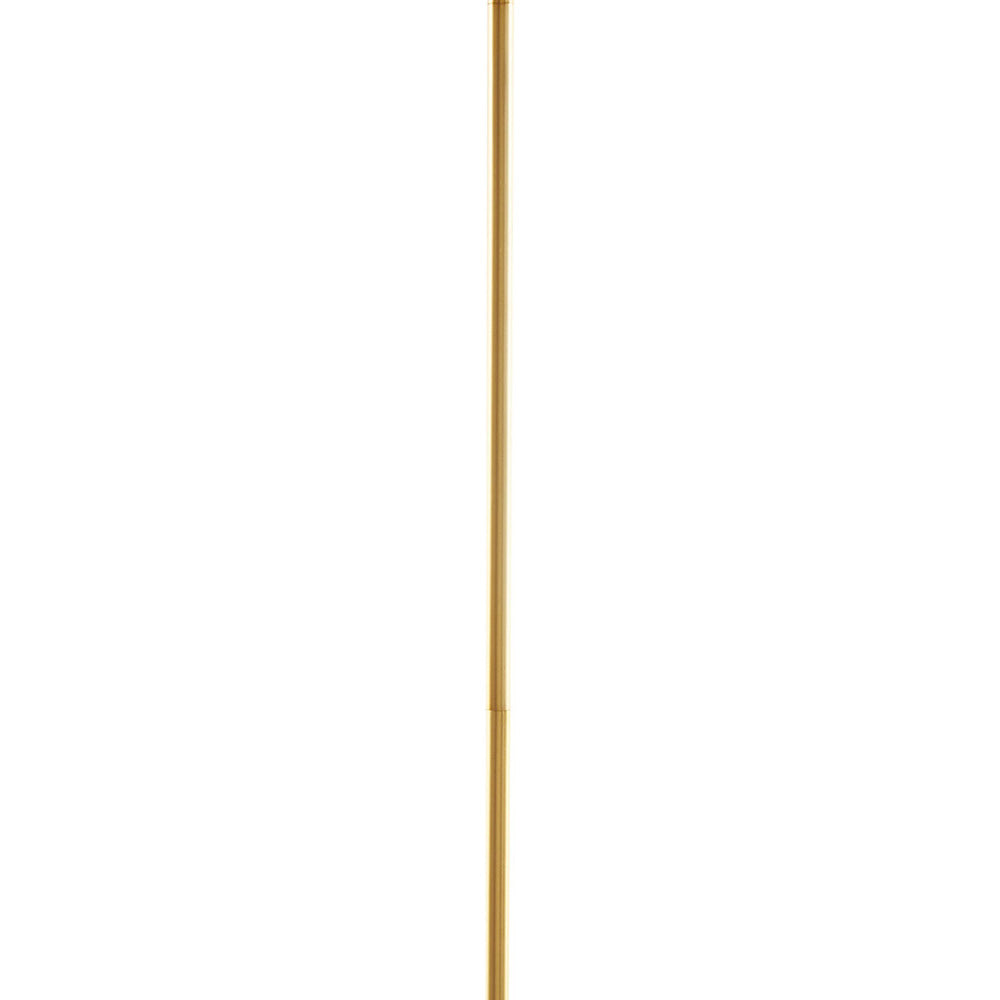 5-Light Drum Shade Chandelier | Cotton-Linen Fabric Shade with Plated Brass Frame, Adjustable to 62.5" — Black, Gold or Silver