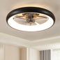 Modern Ceiling Fan with Lights Dimmable LED Quiet Design