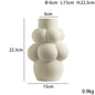 Simple Modern Bubble Ball Ceramic Vase Special-shaped Flower Container High-grade Indoor Soft Decoration