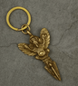 Solid Brass Oriental Mystic Bird Keychain