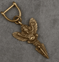 Solid Brass Oriental Mystic Bird Keychain