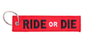 Motorcycle Embroidered Keychain