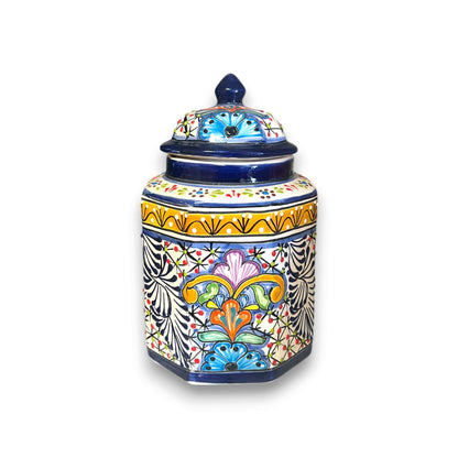 Talavera Canister Set | Colorful Handmade Mexican Kitchen Jars