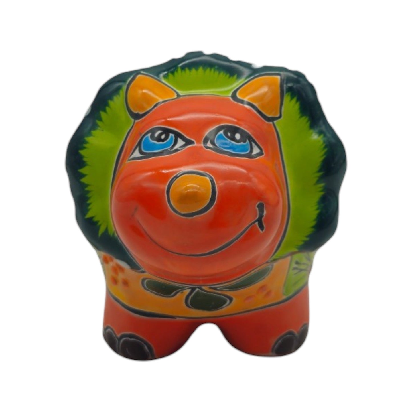 Talavera Triceratops Planter | Colorful Mexican Succulent Pot