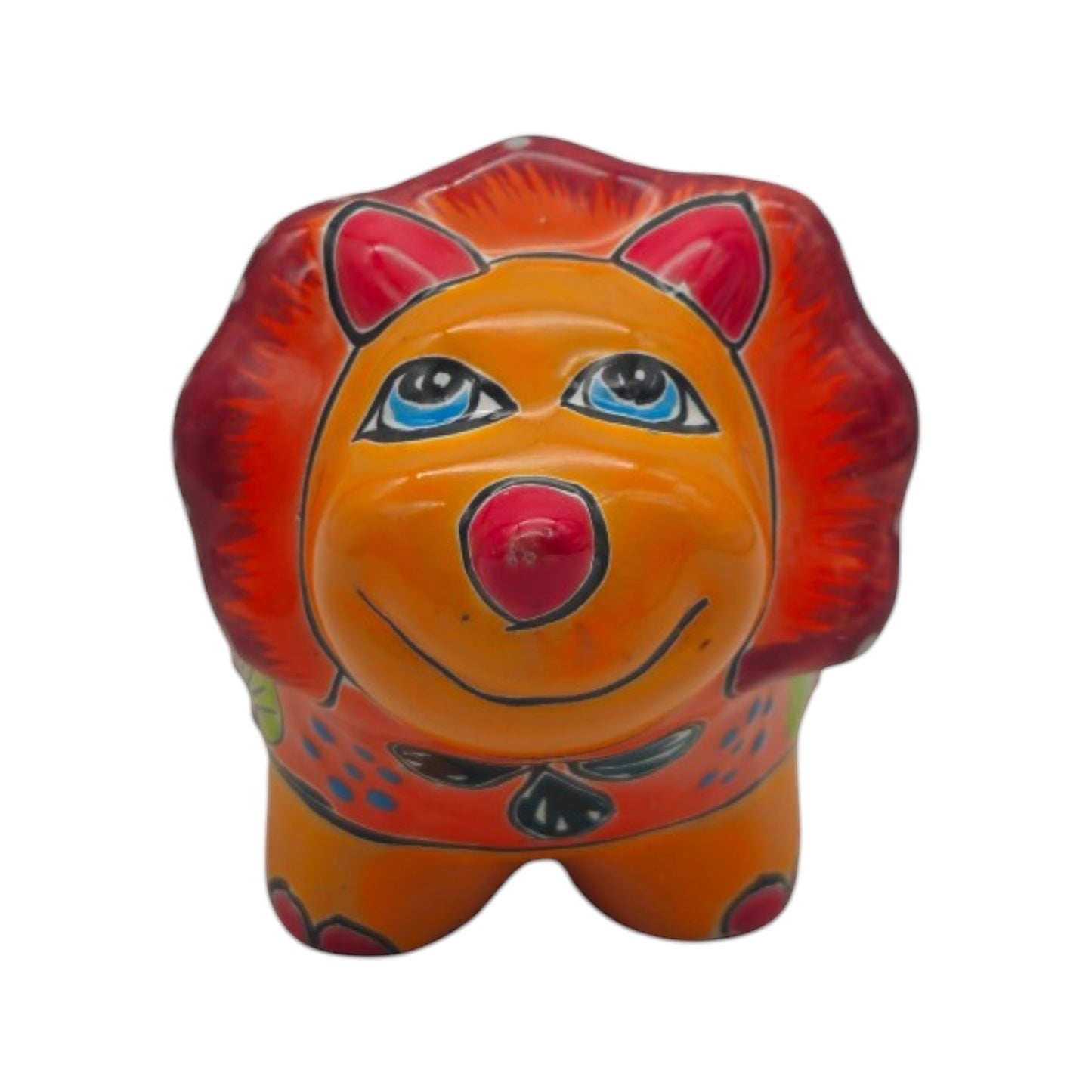 Talavera Triceratops Planter | Colorful Mexican Succulent Pot