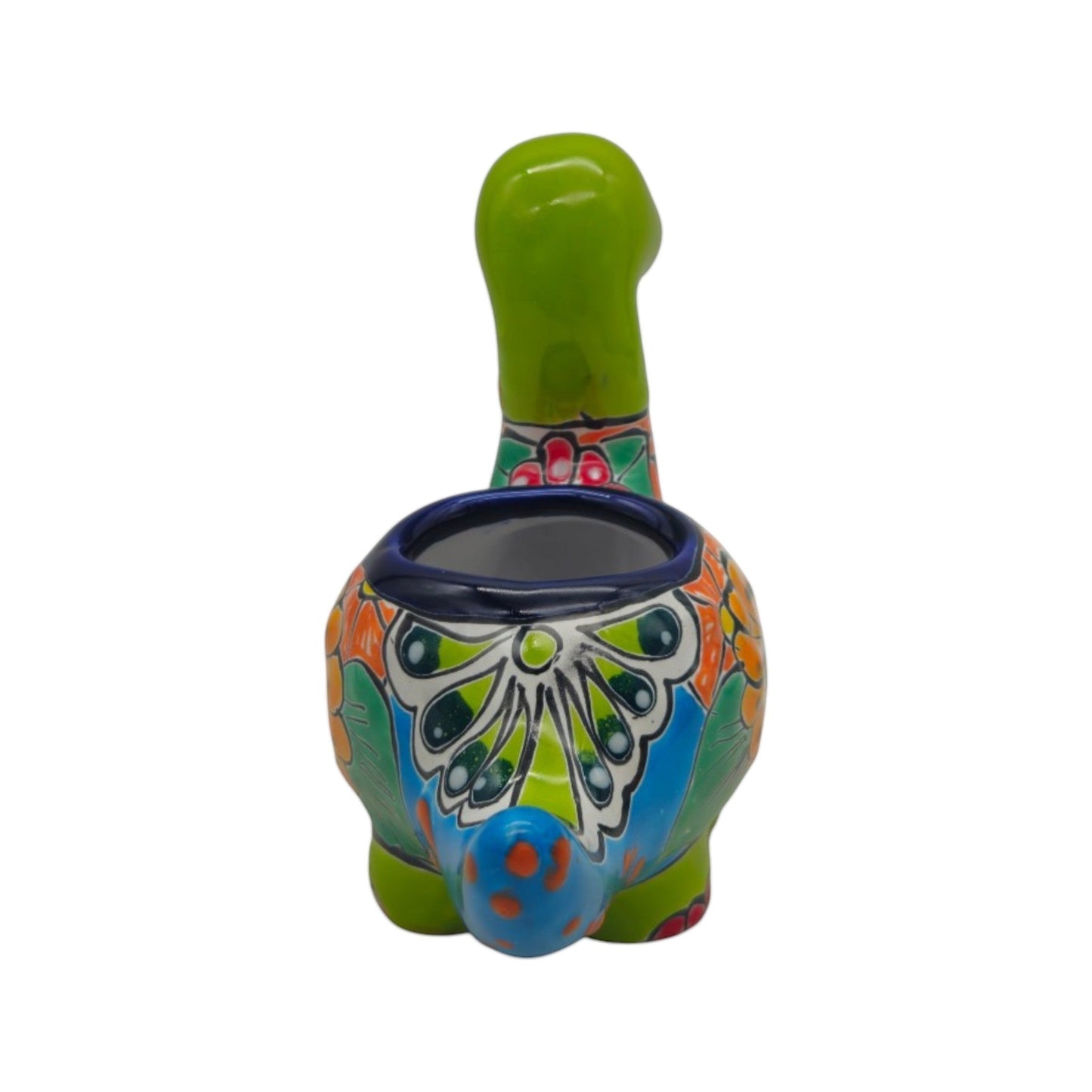 Talavera Brachiosaurus Planter | Colorful Mexican Succulent Pot