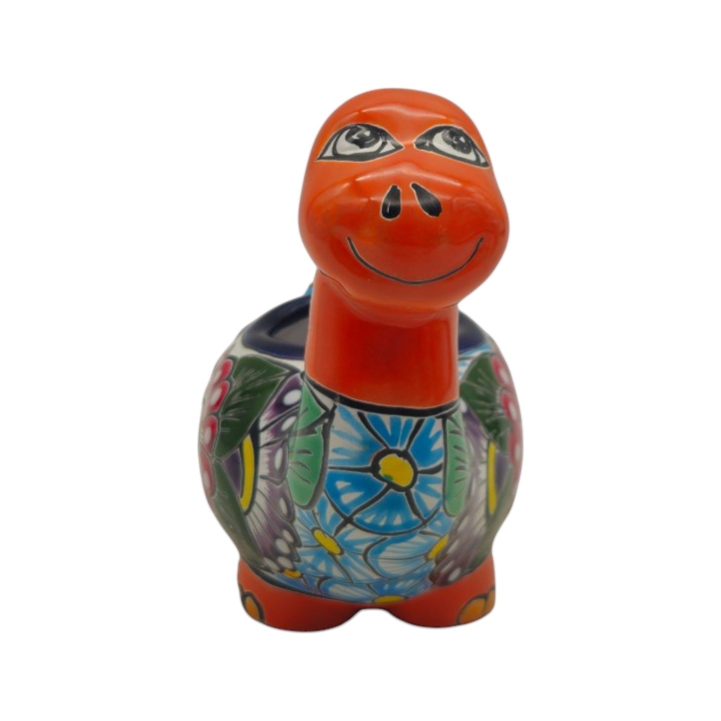 Talavera Brachiosaurus Planter | Colorful Mexican Succulent Pot