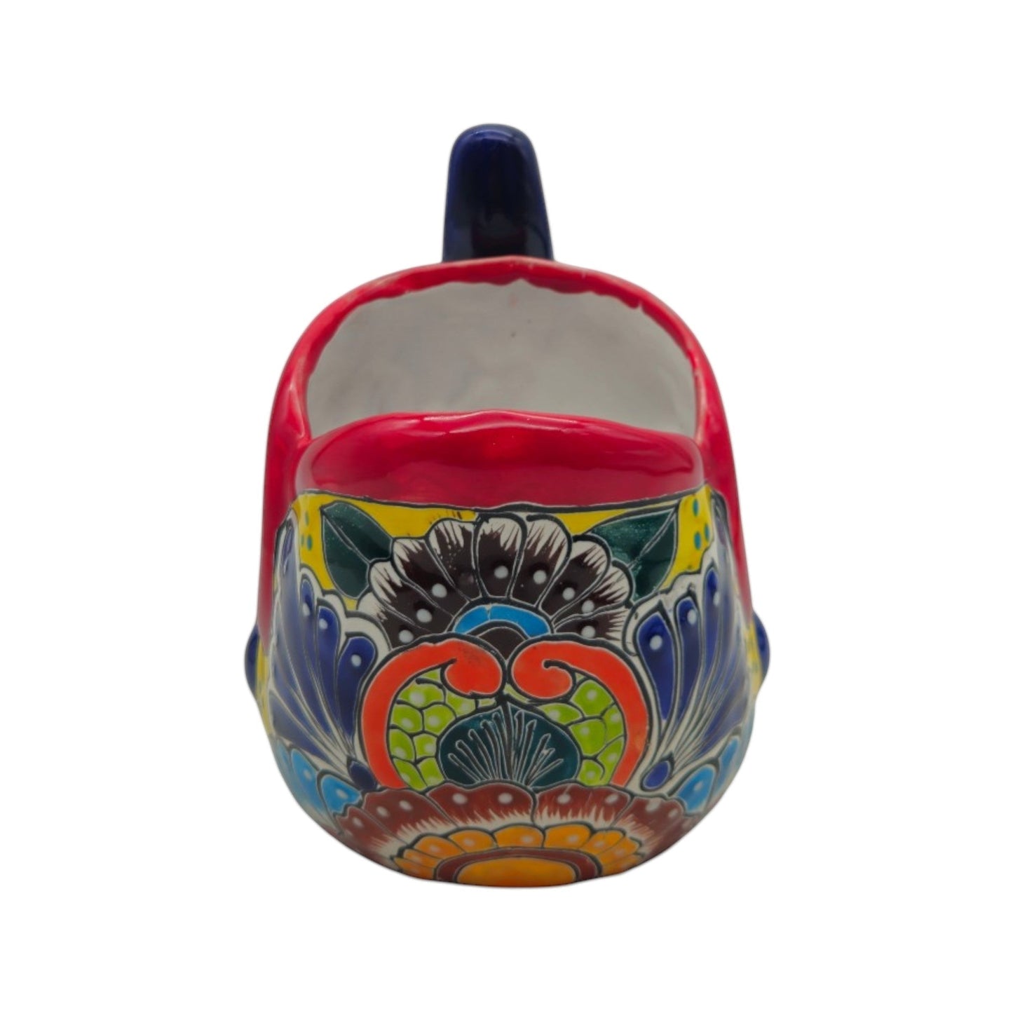 Colorful Talavera Fish Planter | Mexican Hand-Painted Pottery