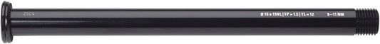 WHISKY No.9 Thru Bolt - 15mm 198mm P1.5 TL12 Black