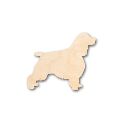 Unfinished Wood English Springer Spaniel Dog Shape - Craft - up to 46" DIY