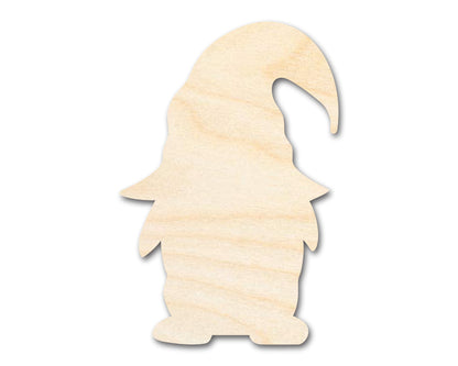 Unfinished Wood Garden Gnome Silhouette - Craft - up to 46" DIY