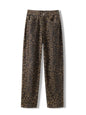 Vintage Leopard Print Jeans Straight Loose Men And Women
