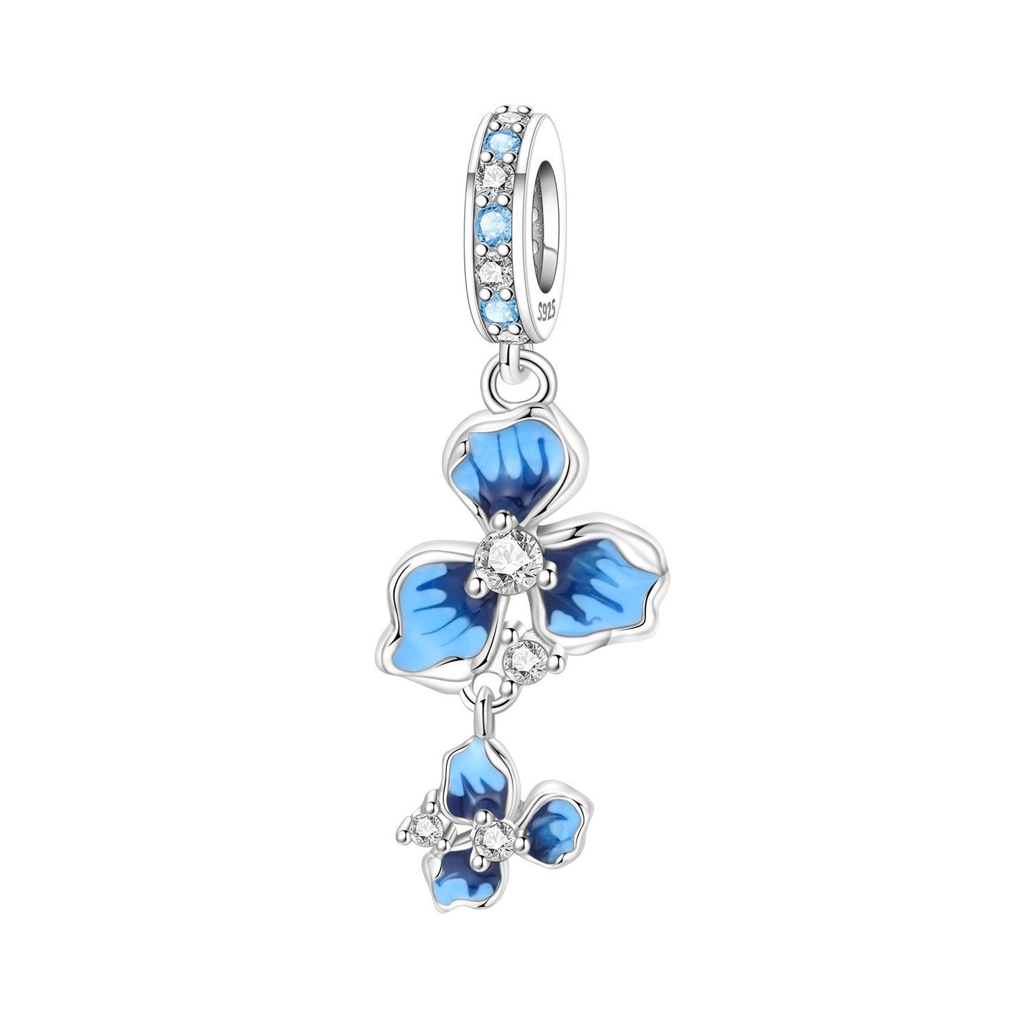 Lily Of The Valley Iris And Spinning Flower DIY Bracelet Pendant Accessories