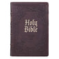 KJV Bible Giant Print Full Size Dark Brown - Leather