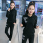 Korean Plus Size Plus Cashmere Casual Sportswear Suit