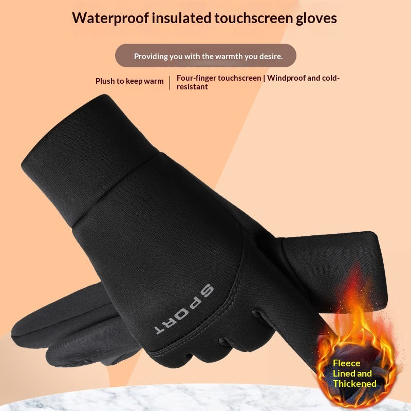 Mens Thermal Cycling Gloves Compatible With Touchscreens