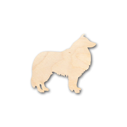 Unfinished Wood Shetland Sheepdog Shelti Dog Shape - Craft - up to 46" DIY