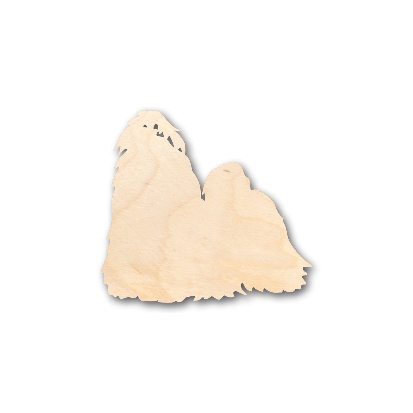 Unfinished Wood Shih Tzu Dog Shape - Craft - up to 46" DIY