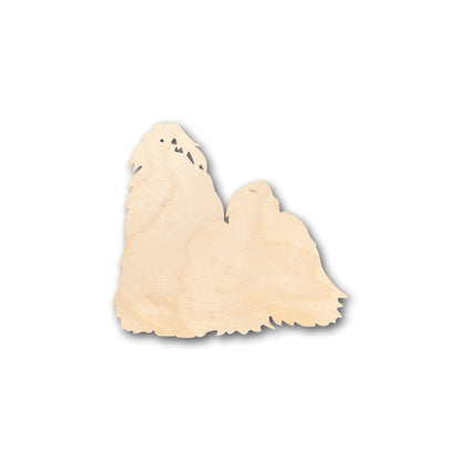 Unfinished Wood Shih Tzu Dog Shape - Craft - up to 46" DIY