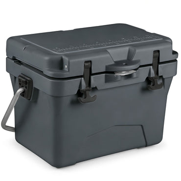 20 Quart Portable Hard Cooler with Built-in Ruler and Bottle
