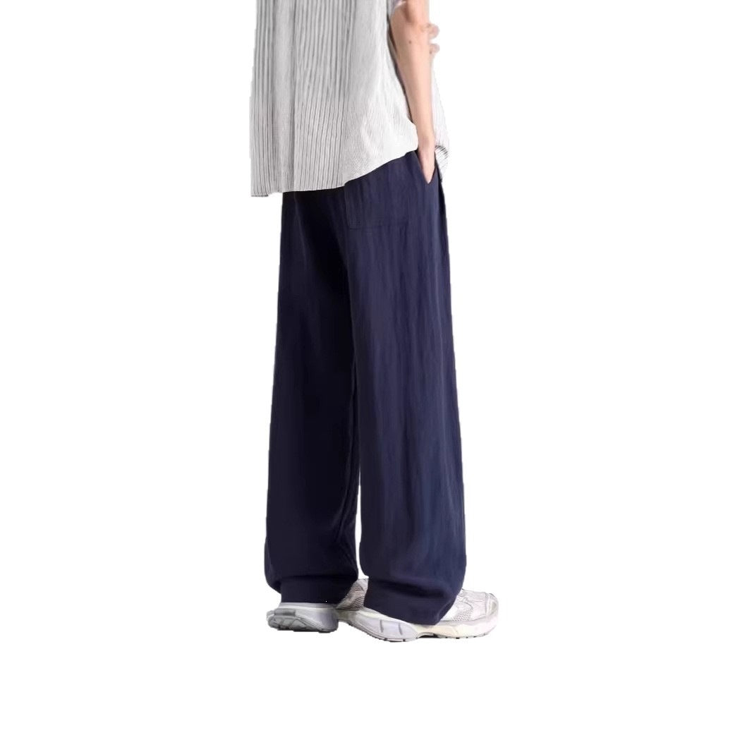 Draped Breathable Ice Silk Athletic Pants For Men