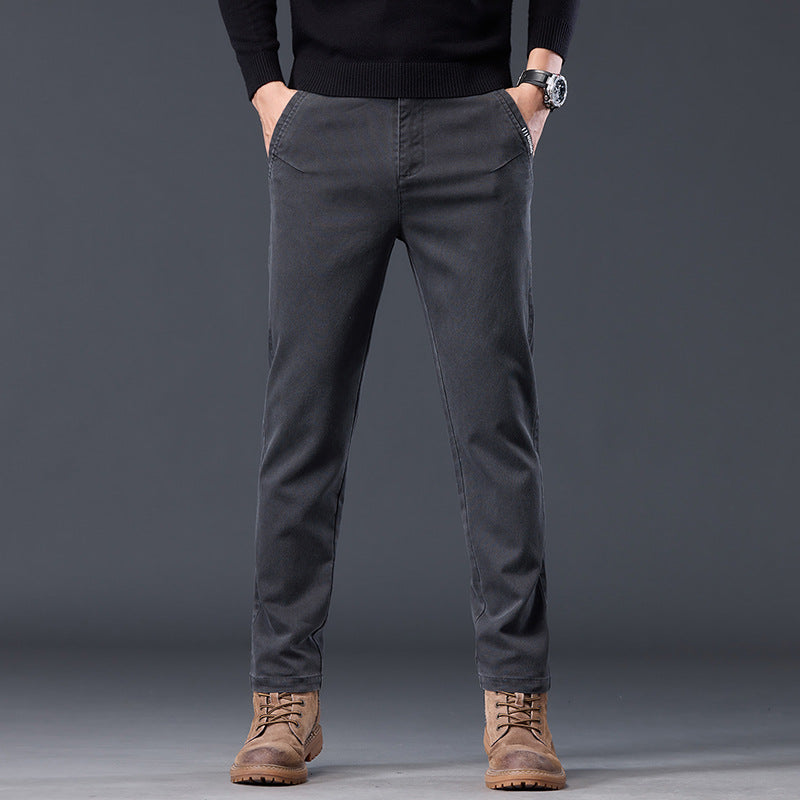Spring And Autumn Loose-fitting Straight-leg Slim-fit Casual Trousers