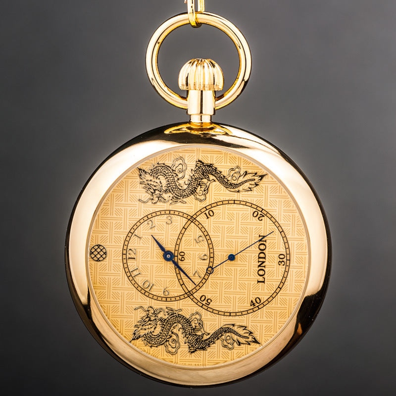 Automatic Movement Three-hand Mechanical Pocket Watch