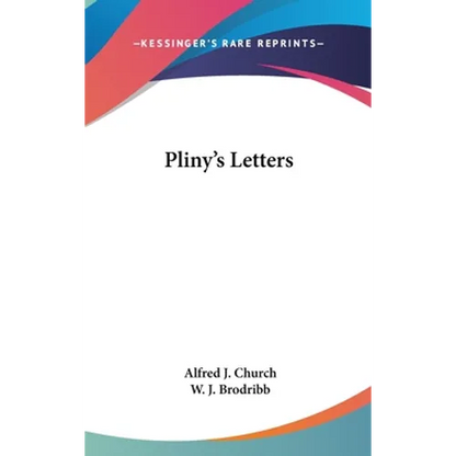 Pliny's Letters - Hardcover