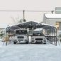 [20X30FT] Alora Heavy-Duty Wind-Resistant Steel Roof Carport With Triangular Frame (SAK94812)