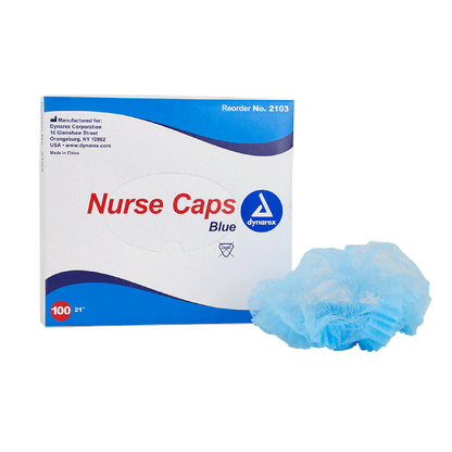 Dynarex Nurse Cap O.R. - 100ea/bx, 5bxs/case (500 Count)