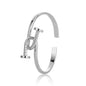Rose Gold oval  bangle bracelet