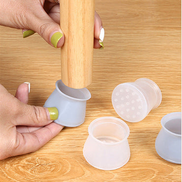 Durable Anti-Slip Silicone Table Chair Foot Mats for Floor Protection
