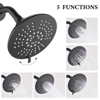 Single Handle Tub Spout and 5-functions Shower Head Set (Valve Included)