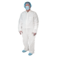 Dynarex Disposable Coveralls, Universal Size, White - 5ea/bx, 5bxs/case (25 Count)