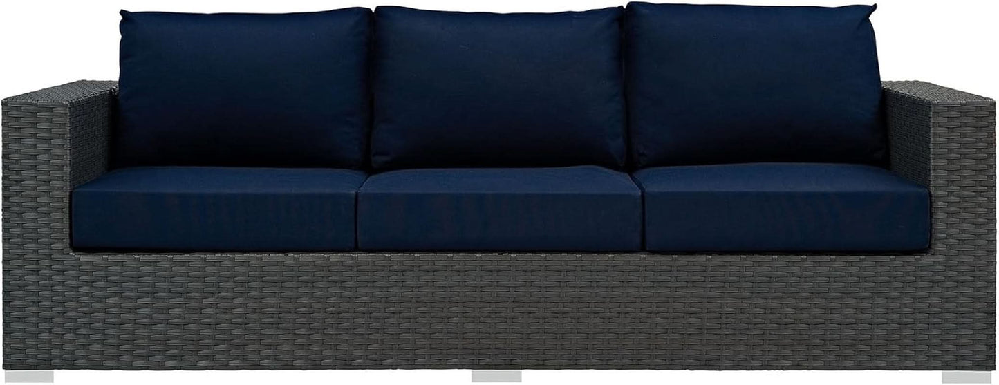 Weather-Resistant Wicker Rattan Outdoor Patio Sofa Set
