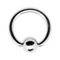 14G 3/8 Steel BCR Captive Ring