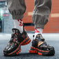 New Electrifying gold n black Retro sporty Shoes for men
