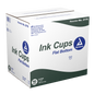 Dynarex Ink Cups - Flat bottom, 17 mm, Large   1000ea/bag, 10bags/case (10000 Count)