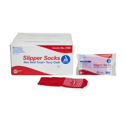 Dynarex Single Sided Slipper Socks - 48pairs/case (48 Pairs)