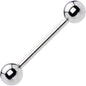 12G Straight Stainless Steel Barbell 3/4 6mm